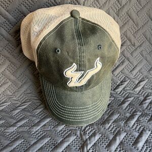 Top of the World Green and Cream Cap